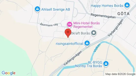 Apartments for rent i Borås - kort over placeringen