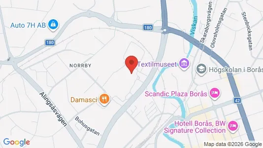 Apartments for rent i Borås - kort over placeringen