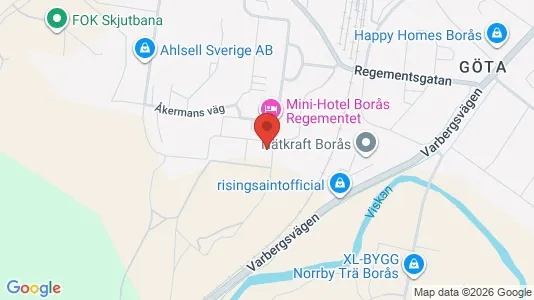 Apartments for rent i Borås - kort over placeringen