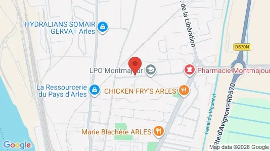 Apartments for rent i Arles - kort over placeringen