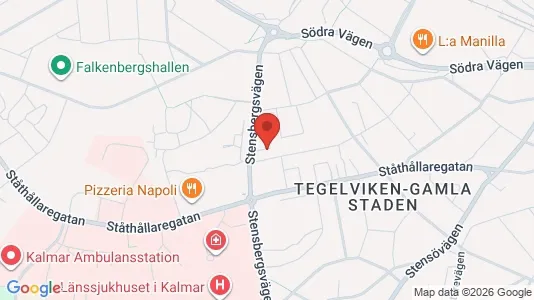 Apartments for rent i Kalmar - kort over placeringen