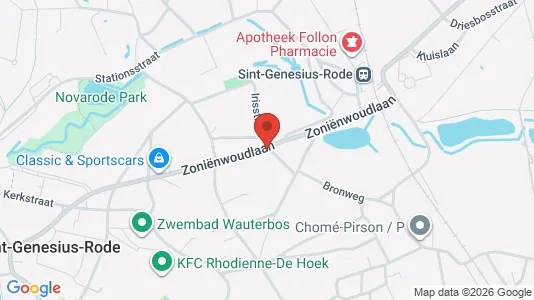 Apartments for rent i Sint-Genesius-Rode - kort over placeringen