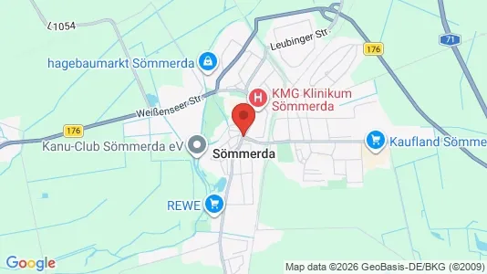 Apartments for rent i Sömmerda - kort over placeringen