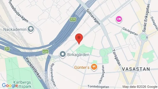 Rooms for rent i Vasastan - kort over placeringen