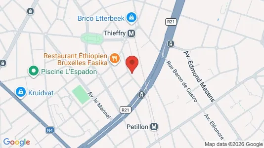 Apartments for rent i Brussels Etterbeek - kort over placeringen