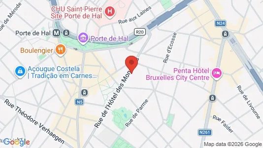Apartments for rent i Brussels Sint-Gillis - kort over placeringen