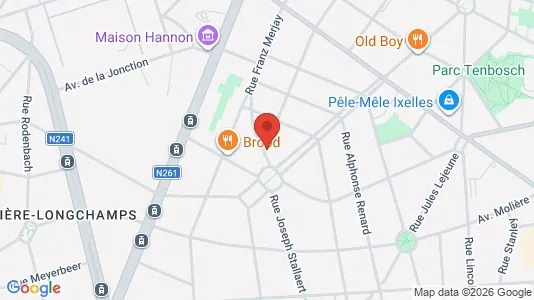 Apartments for rent i Brussels Elsene - kort over placeringen