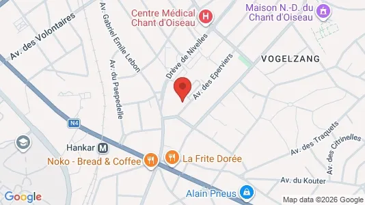 Apartments for rent i Brussels Sint-Pieters-Woluwe - kort over placeringen