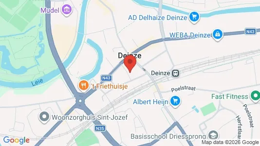 Apartments for rent i Deinze - kort over placeringen