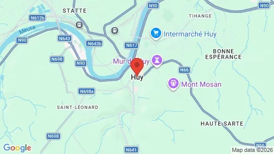 Houses for rent i Hoei - kort over placeringen