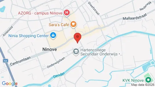 Apartments for rent i Ninove - kort over placeringen
