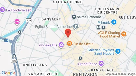 Apartments for rent i Stad Brussel - kort over placeringen