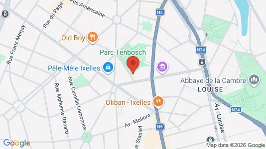 Apartments for rent i Brussels Elsene - kort over placeringen