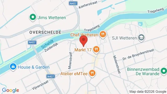 Apartments for rent i Wetteren - kort over placeringen