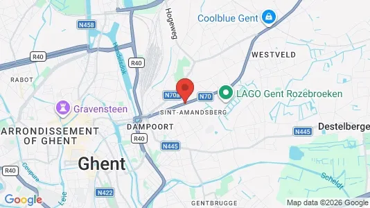 Houses for rent i Gent Sint-Amandsberg - kort over placeringen