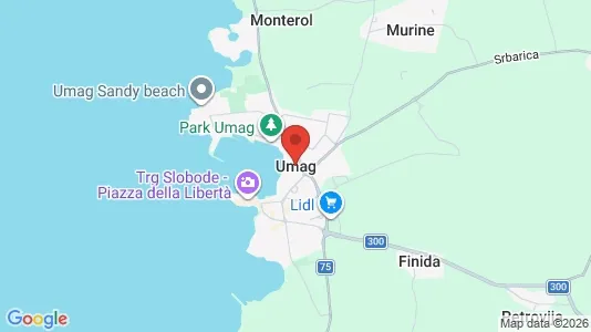 Apartments for rent i Umag - kort over placeringen