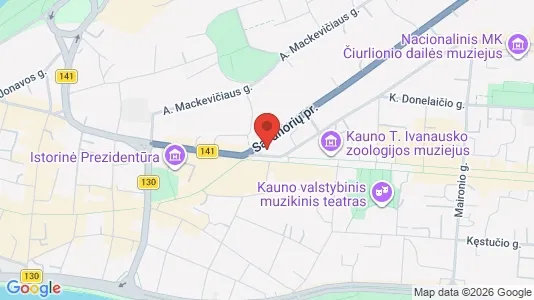 Rooms for rent i Kaunas - kort over placeringen