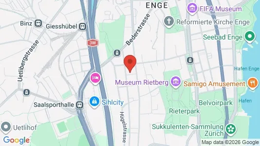 Apartments for rent i Zürich District 2 - kort over placeringen