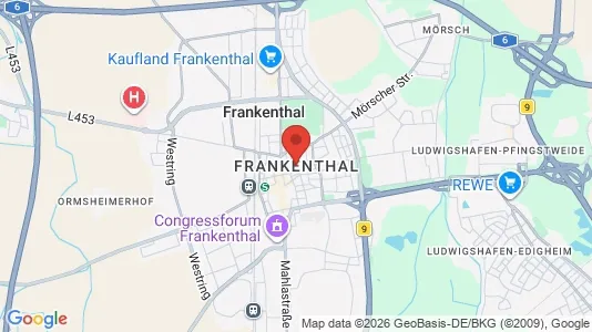 Apartments for rent i Frankenthal (Pfalz) - kort over placeringen