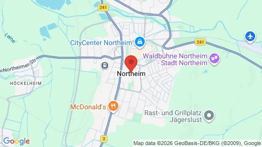 Apartments for rent i Northeim - kort over placeringen