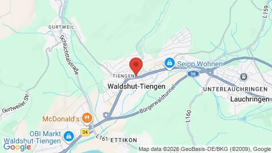 Apartments for rent i Waldshut - kort over placeringen
