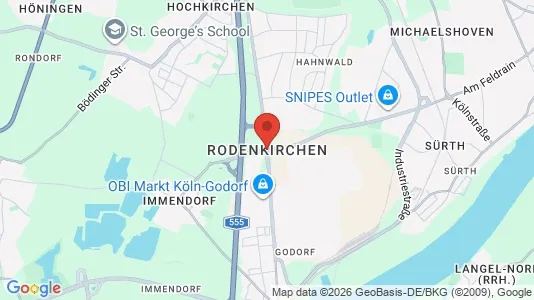 Apartments for rent i Cologne Rodenkirchen - kort over placeringen