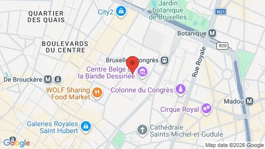Apartments for rent i Stad Brussel - kort over placeringen