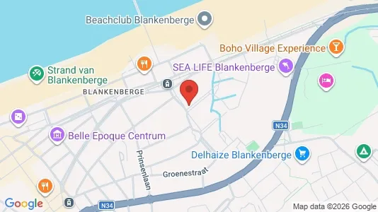Apartments for rent i Blankenberge - kort over placeringen