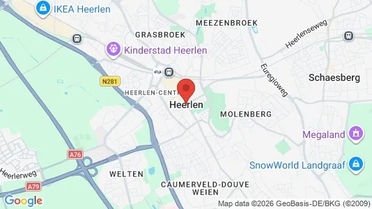 Apartments for rent i Heerlen - kort over placeringen
