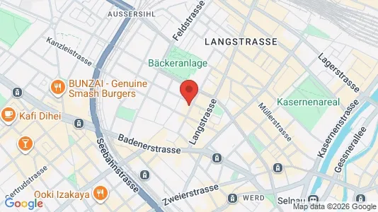 Apartments for rent i Zürich Distrikt 4  - Aussersihl - kort over placeringen