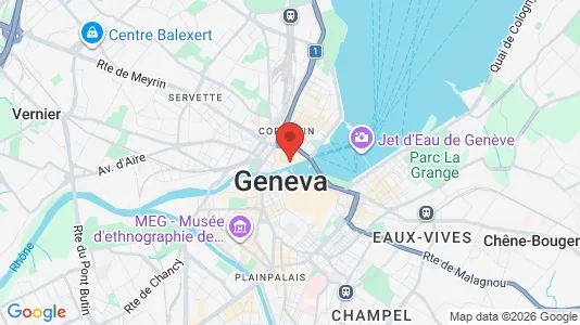 Apartments for rent i Geneva Cité - kort over placeringen