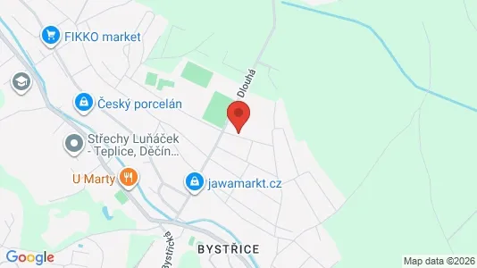 Apartments for rent i Teplice - kort over placeringen