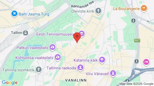 Apartments for rent i Tallinn Kesklinna - kort over placeringen