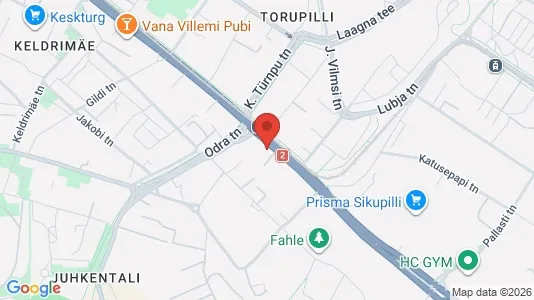 Apartments for rent i Tallinn Kesklinna - kort over placeringen