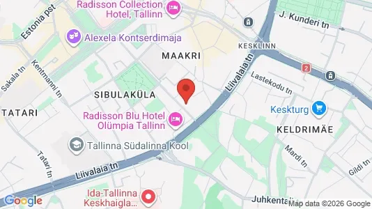 Apartments for rent i Tallinn Kesklinna - kort over placeringen