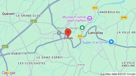 Houses for rent i Dinan - kort over placeringen