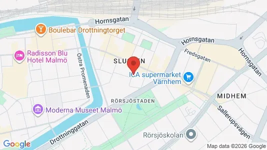 Apartments for rent i Malmö City - kort over placeringen