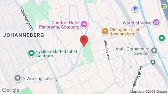 Apartments for rent i Johanneberg - kort over placeringen