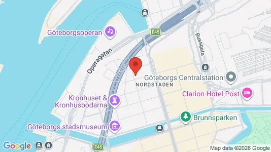 Apartments for rent i Gothenburg City Centre - kort over placeringen