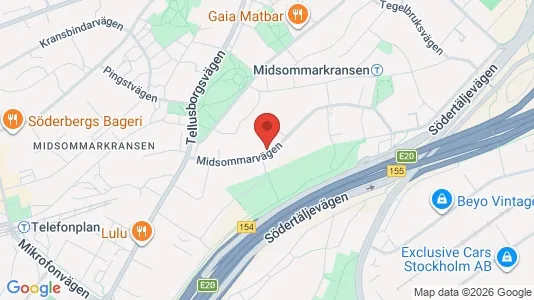 Apartments for rent i Stockholm South - kort over placeringen