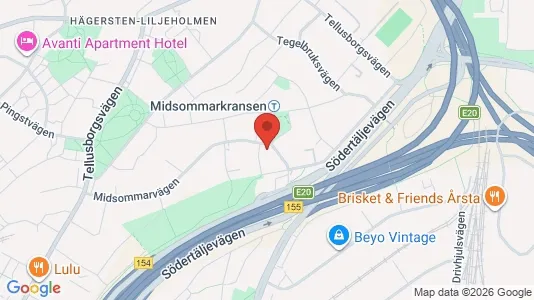Apartments for rent i Stockholm South - kort over placeringen