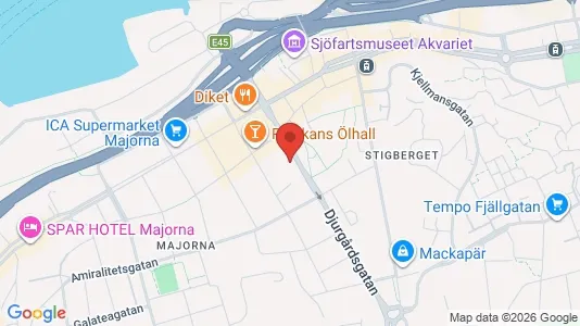 Apartments for rent i Majorna-Linné - kort over placeringen