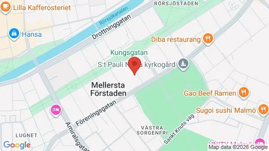 Apartments for rent i Malmö City - kort over placeringen