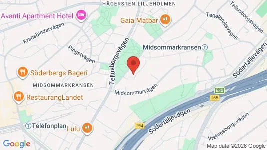 Apartments for rent i Stockholm South - kort over placeringen