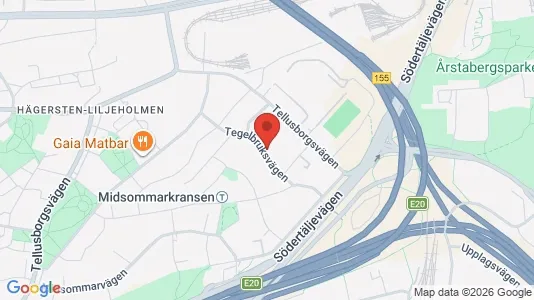 Apartments for rent i Stockholm South - kort over placeringen