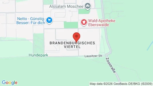 Apartments for rent i Barnim - kort over placeringen