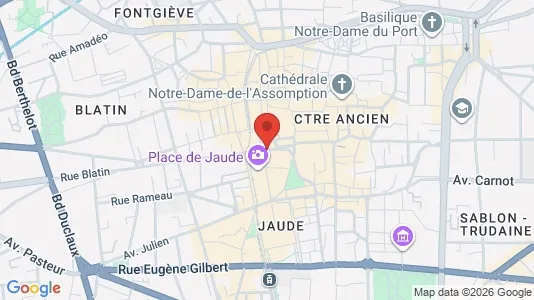 Apartments for rent i Clermont-Ferrand - kort over placeringen
