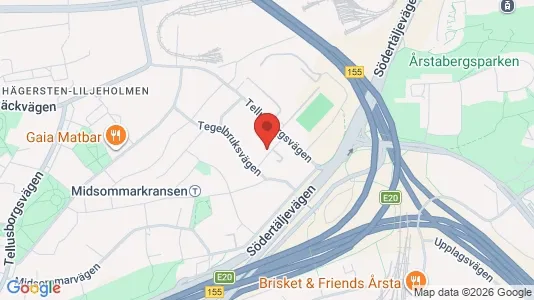 Apartments for rent i Stockholm South - kort over placeringen