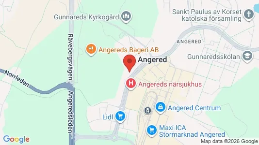 Apartments for rent i Angered - kort over placeringen