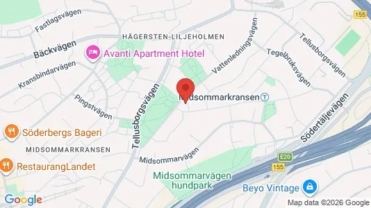 Apartments for rent i Stockholm South - kort over placeringen